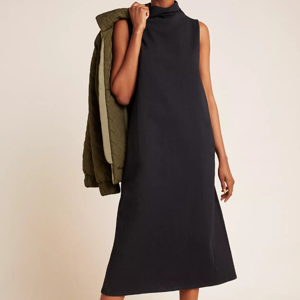 Anthropologie Fiona Knit Mock Neck Tunic Dress